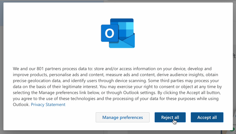 outlook privacy